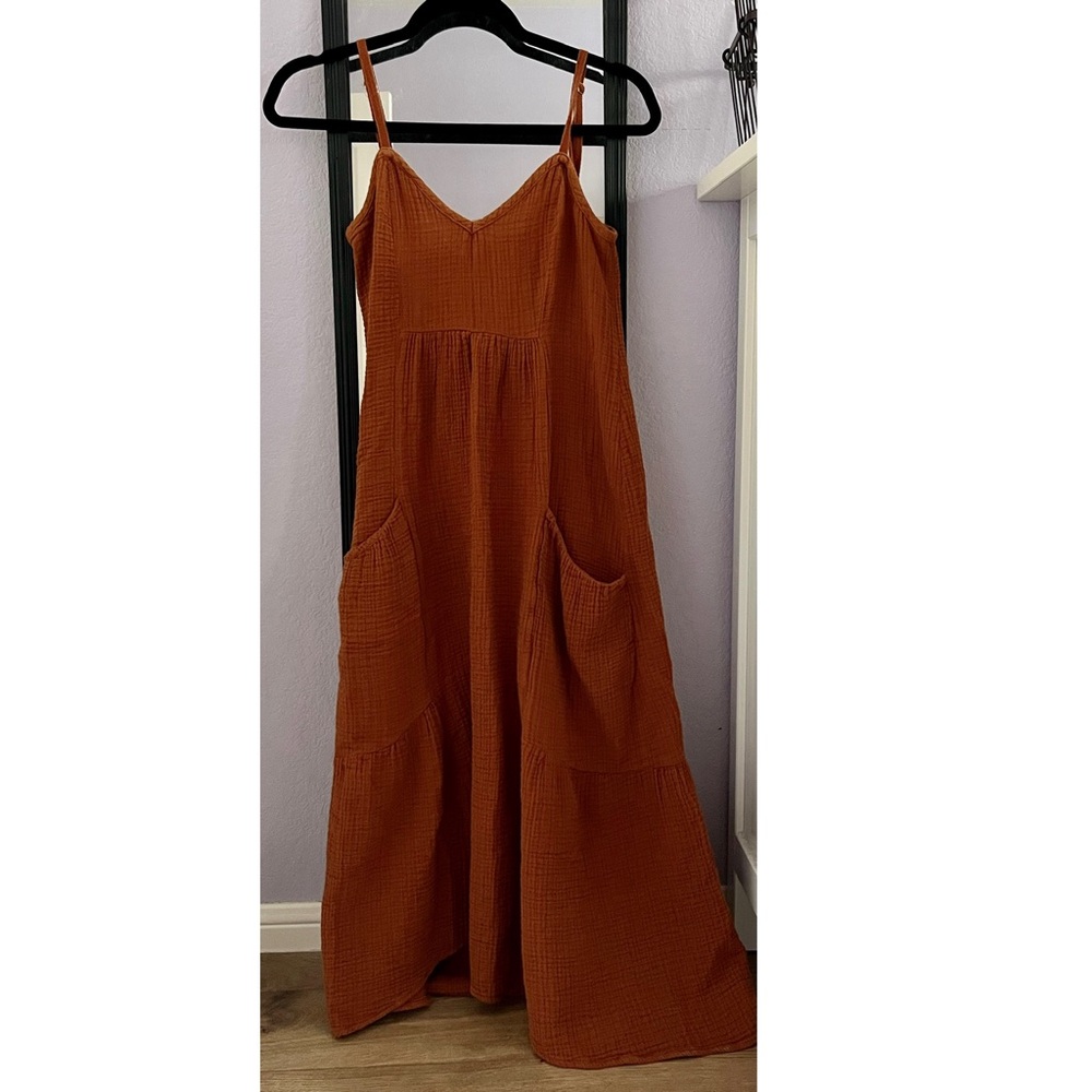 Zara Gauze Maxi Dress